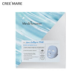 [メディアンサー] ポアコラーゲンマスク5枚・54692 コスメ cosme 【SKINCARE】MediAnswer メディアンサー スキンケア シートマスク パック コラーゲン ハリ 弾力 整肌 密着 韓国コスメ